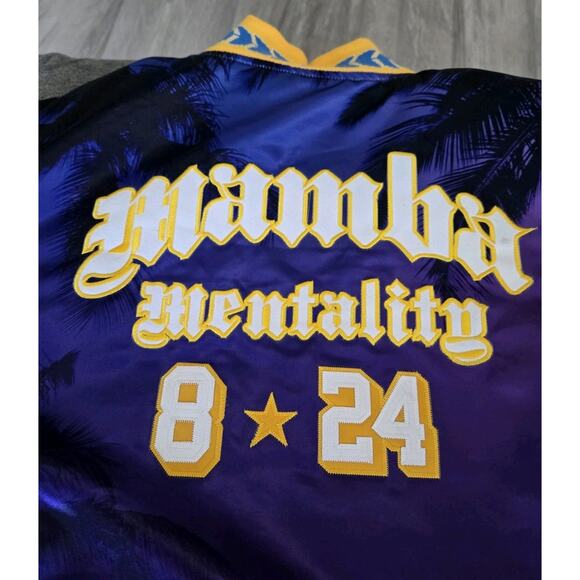 Kobe Bryant Mamba Crenshaw Los Angeles Lakers Satin Jacket Headgear Classic Sz M - Picture 4 of 15